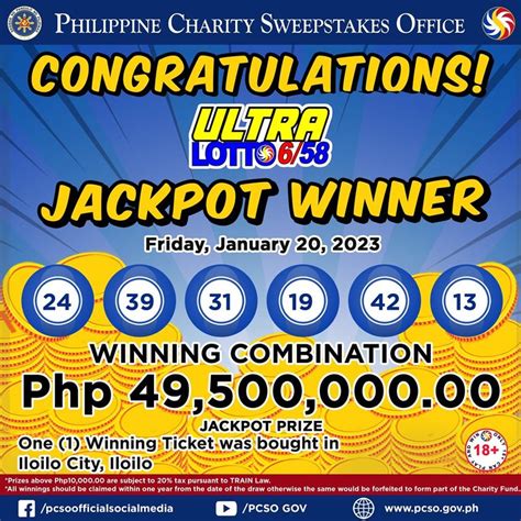 pcso lotto 6/58 jackpot prize today